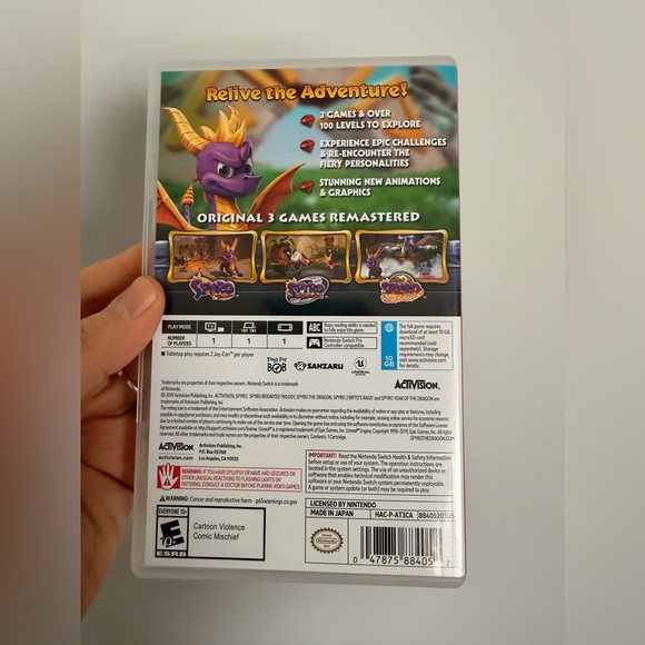 Nintendo Switch Spyro Reignited Trilogy; 3 in 1 games; Spyro for Switch - Picture 5 of 6